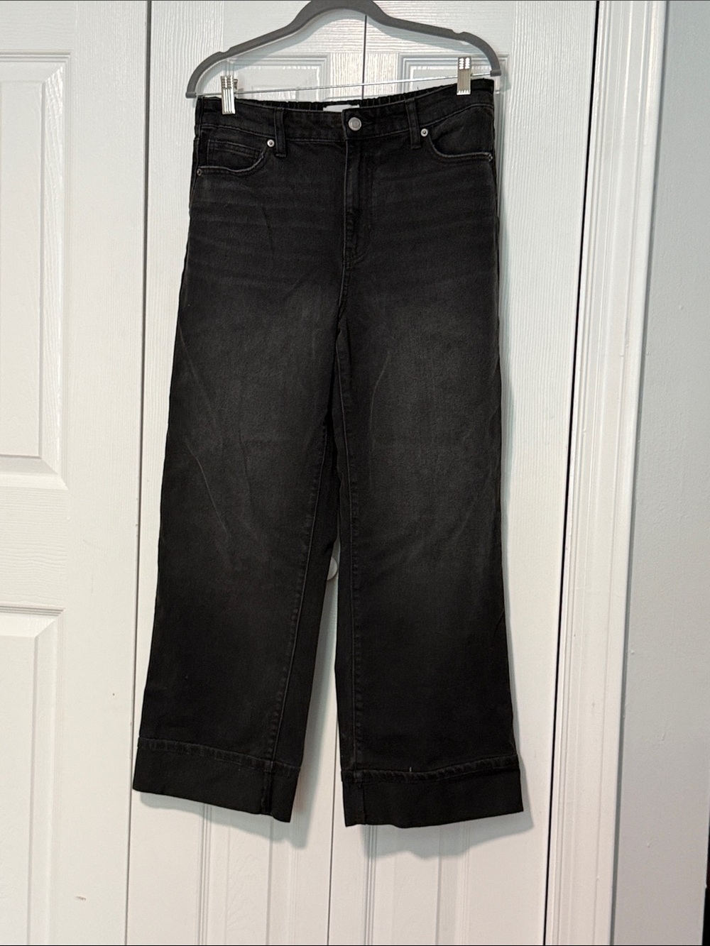 No Boundaries Wide Leg Black Denim Jeans